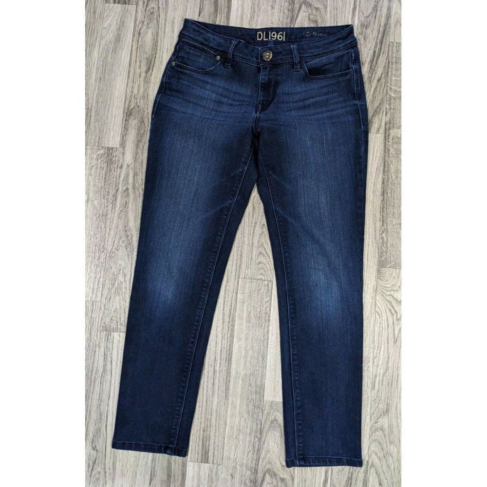DL1961 Womens Size 27 Pockets Skinny Cropped Premium Denim‎ Blue Jeans
